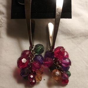 Vintage 80's Beaded Earrings
